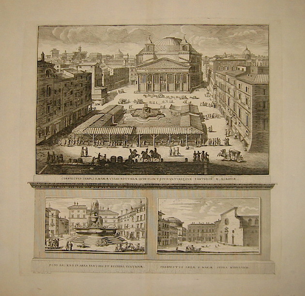 Halma Franciscus (1653-1722) Conspectus Templi S. Mariae vulgo Rotundae quod olim T.Jovis Ultoris: sive Pantheon M.Agrippae 1696 Leida